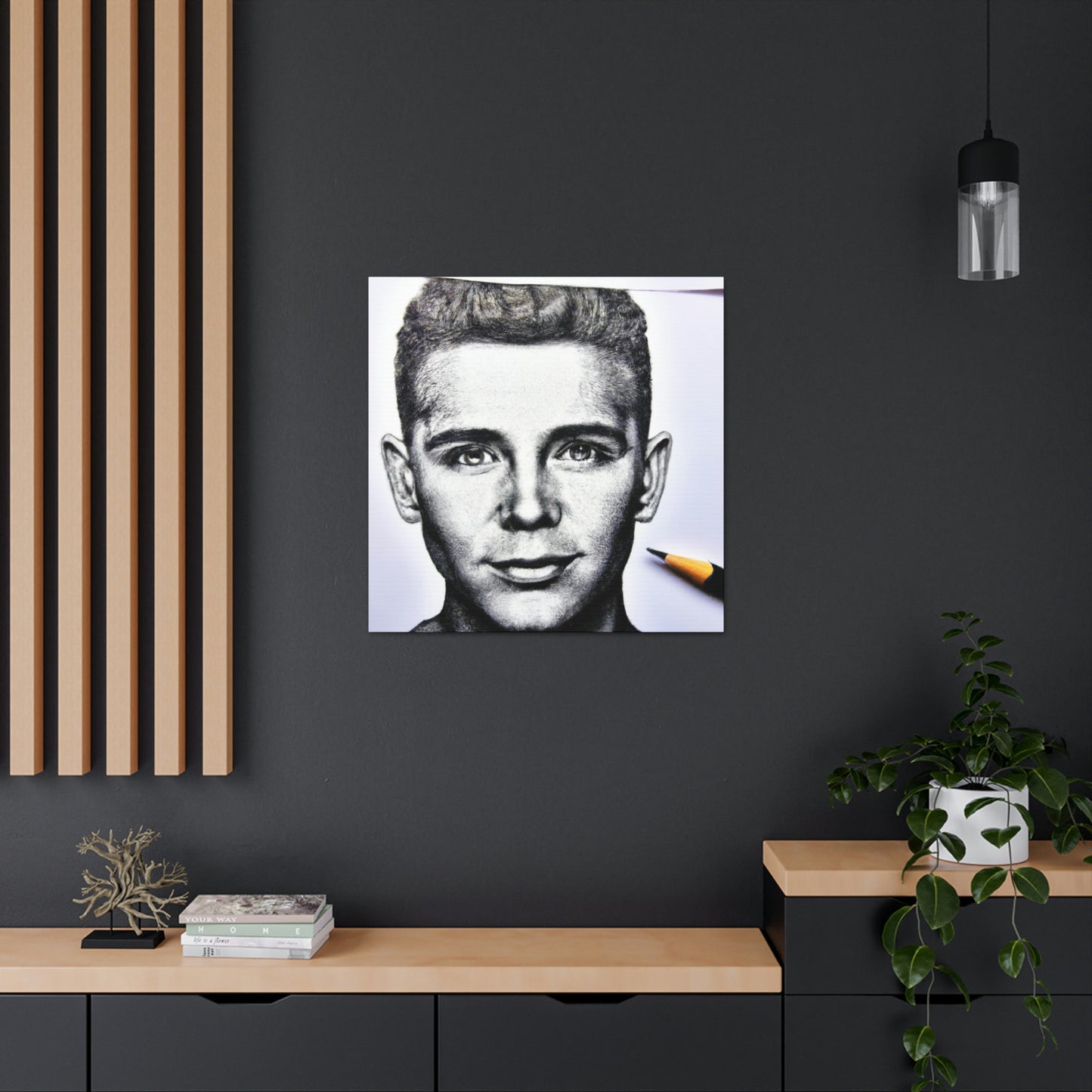 "Playing with Monochrome: Create a Celebrity Portrait with Pens" - The Alien Canva