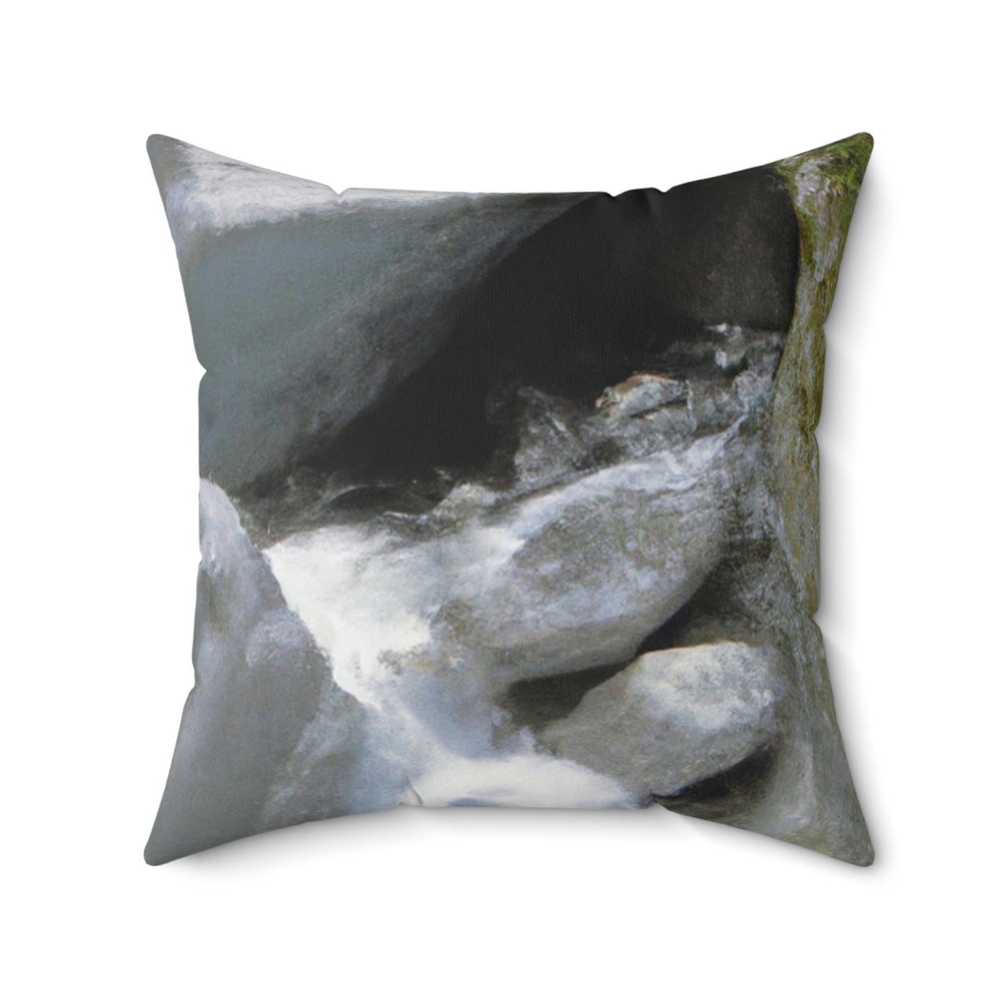 "Canyon Chaos: The Rockslide Race" - The Alien Square Pillow