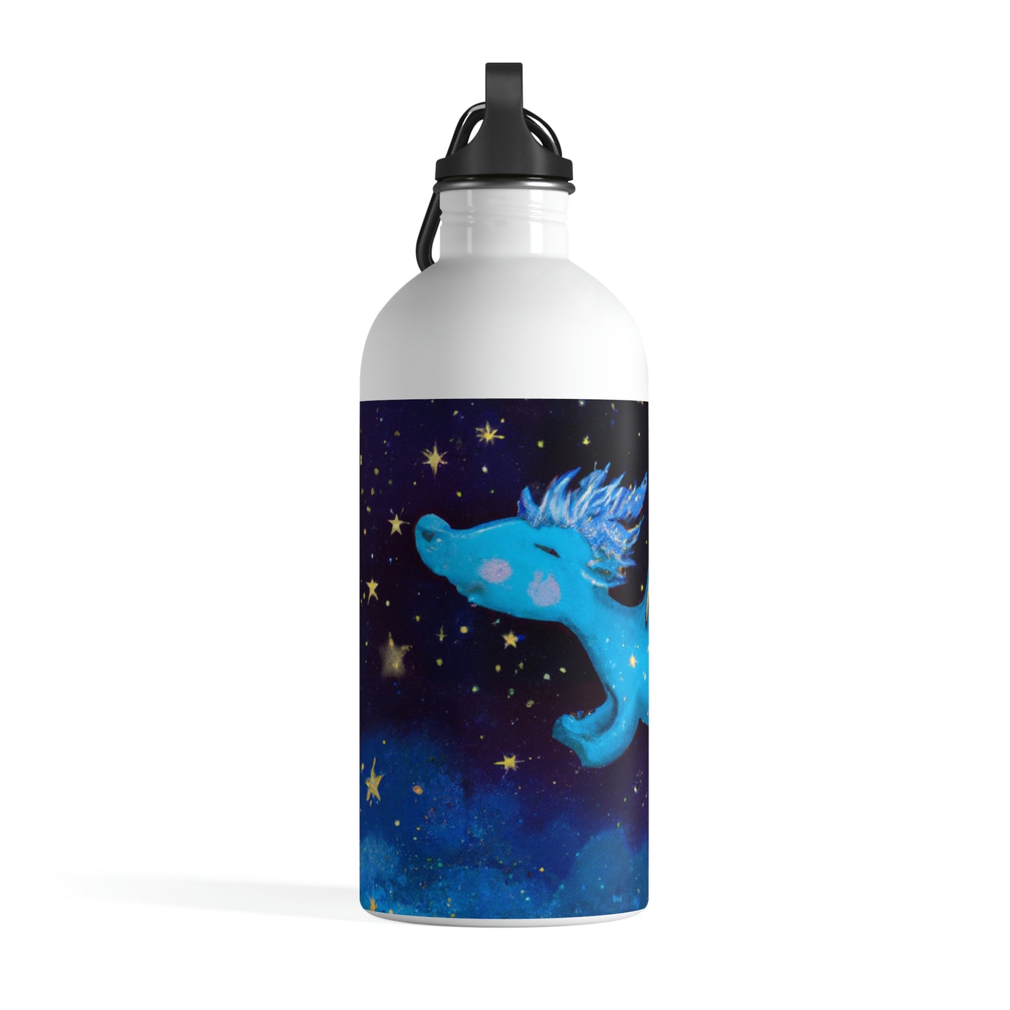 "Drifting Among the Stars: The Story of a Baby Dragon" - Die Alien-Wasserflasche aus Edelstahl