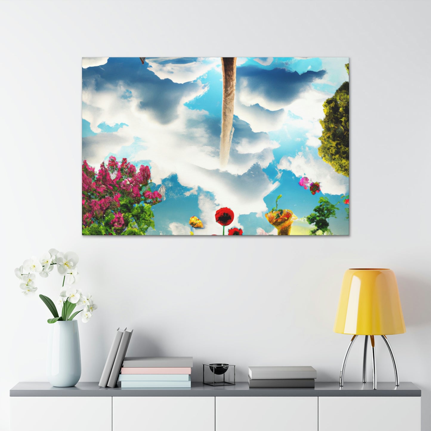 Rainbow Sky Garden - The Alien Canva