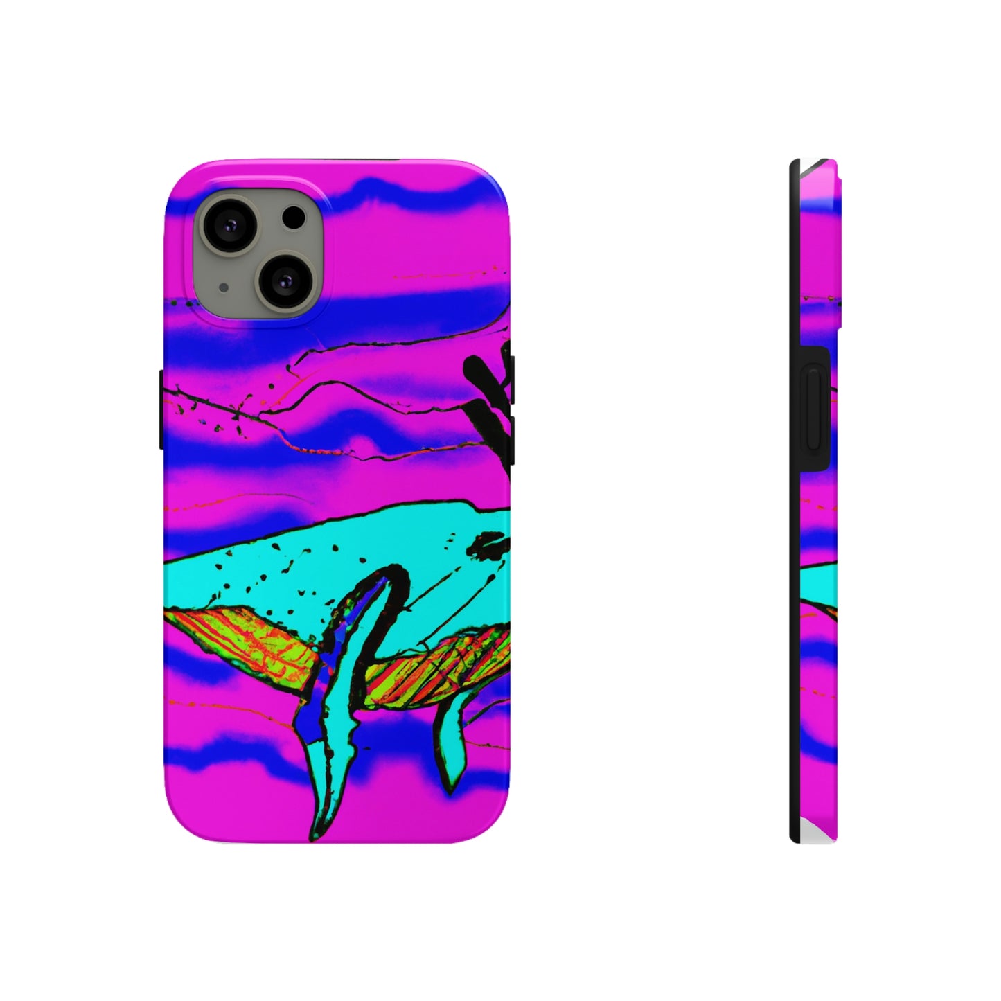 "Glow of the Neon Sea" - The Alien Tough Phone Cases