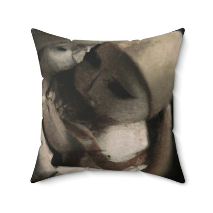 "A Melancholy Tango of Two Dolls" - The Alien Square Pillow