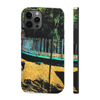 "Lost in the Shadows of Oblivion: A Journey Through the Abandoned Zoo" - The Alien Tough Phone Cases