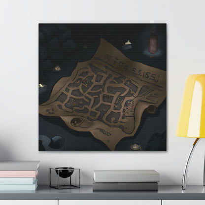 "The Secret of the Map's Puzzle" - The Alien Canva