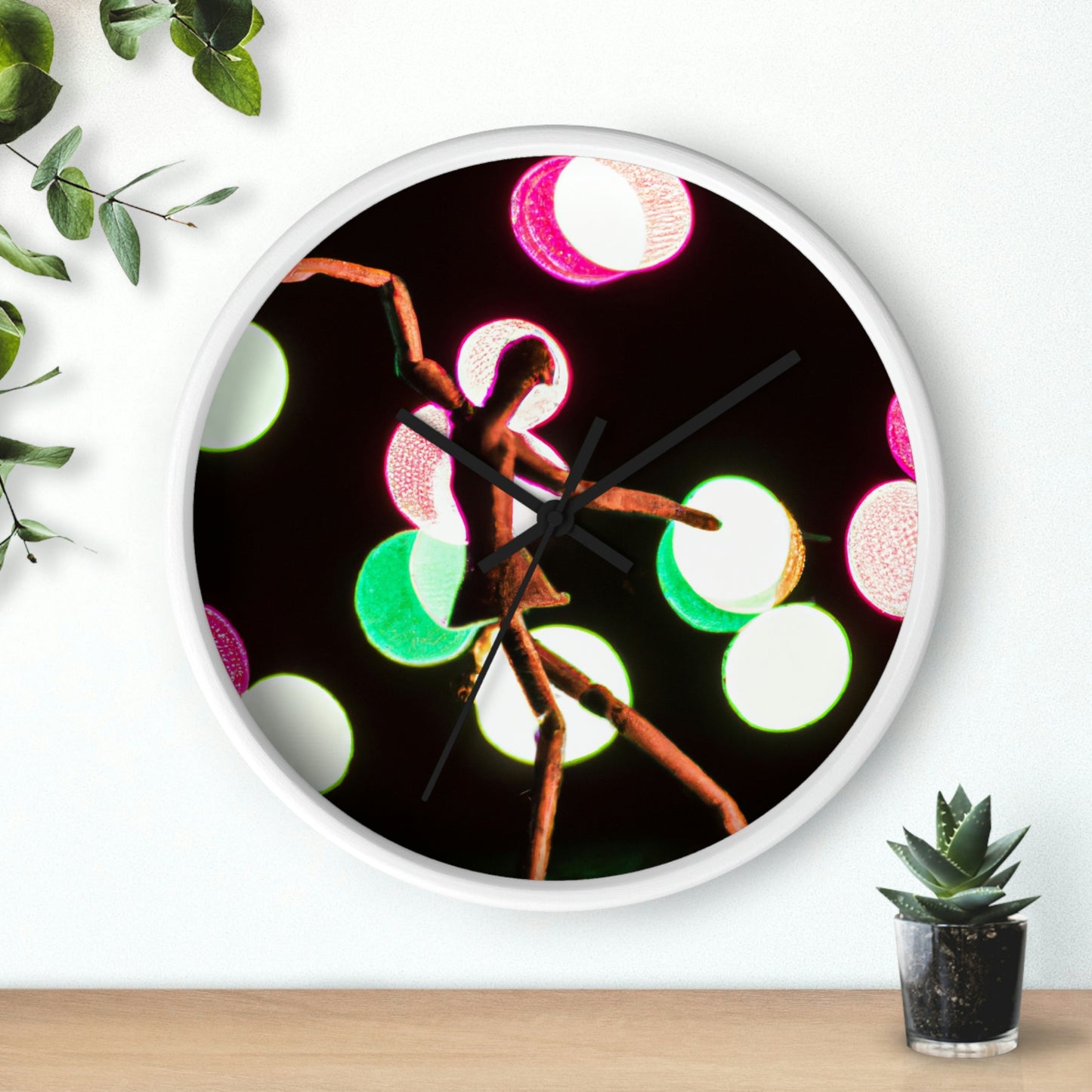 "Dancing in a Starry Shower". - The Alien Wall Clock