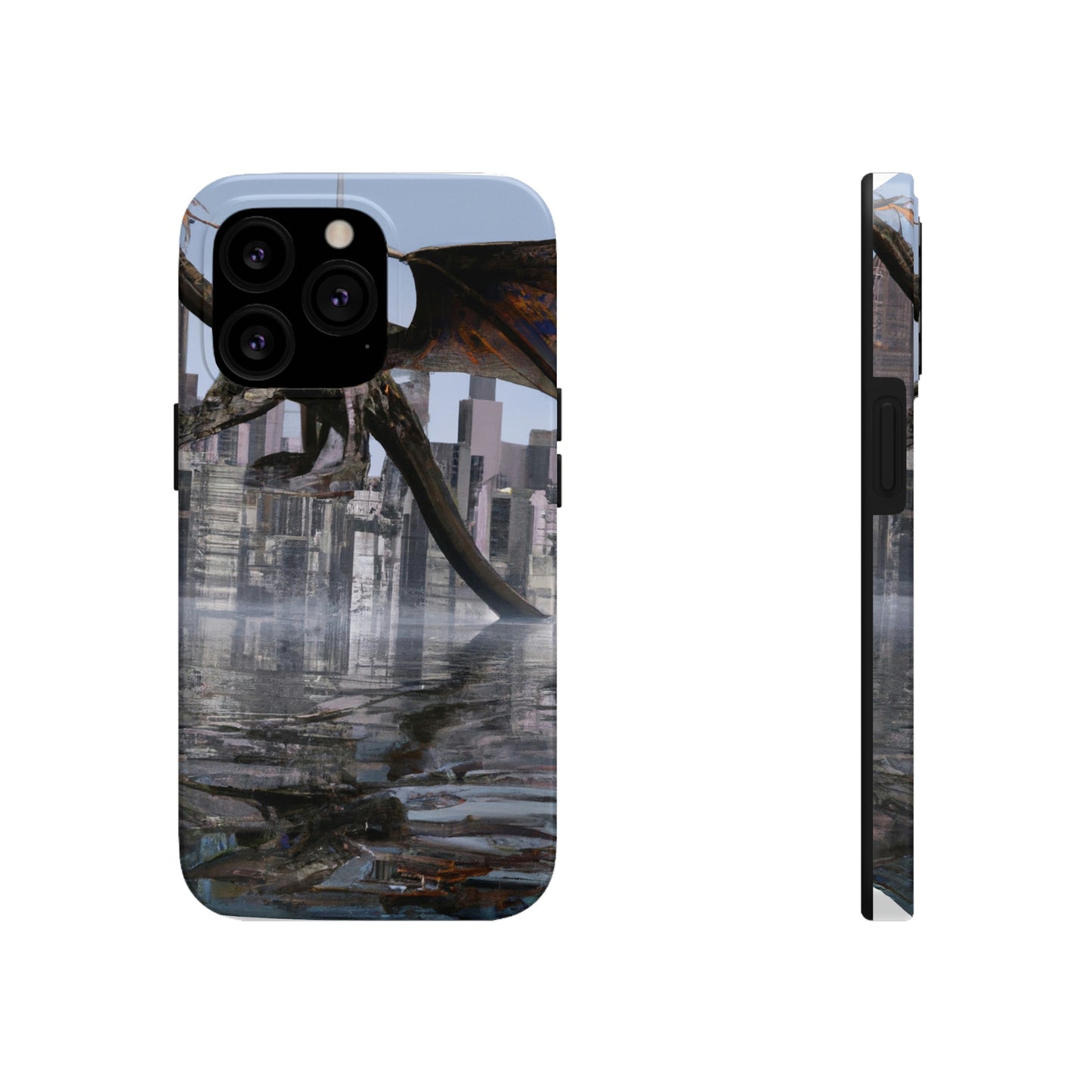 "Aufsteigend die Sintflut: Die hochfliegende Reise eines Drachen." - Die Alien Tough Phone Cases