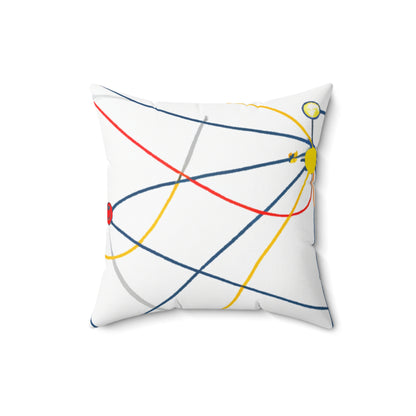 "Exploring the Dynamic Topology: Artful Visualization of a Network Structure." - The Alien Square Pillow