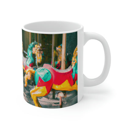 "The Carousel in the Haunted Mansion" - The Alien Ceramic Mug 11 oz