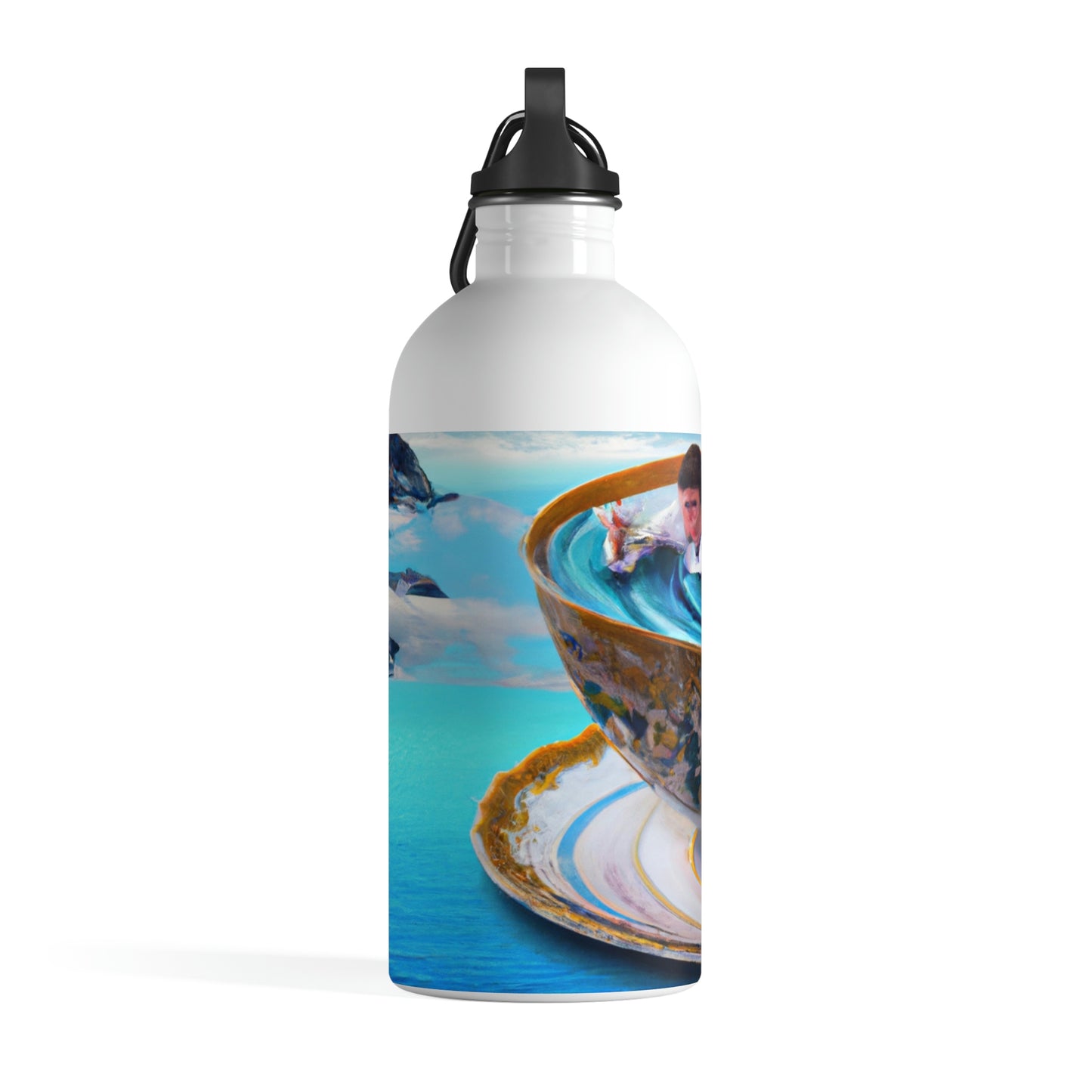 "Adrift in a China Cup: The Story of a Lost Child's Oceanic Adventure" - The Alien Stainless Steel Water Bottle