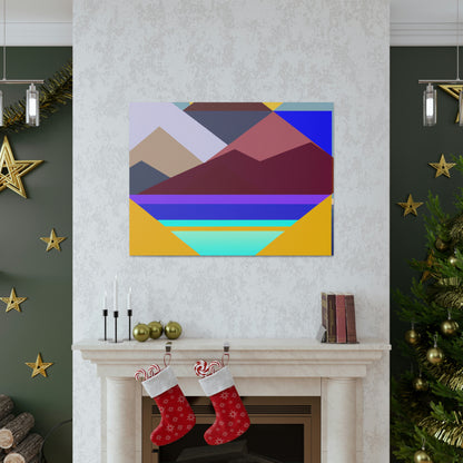 "Geometric Landscape" - Canvas