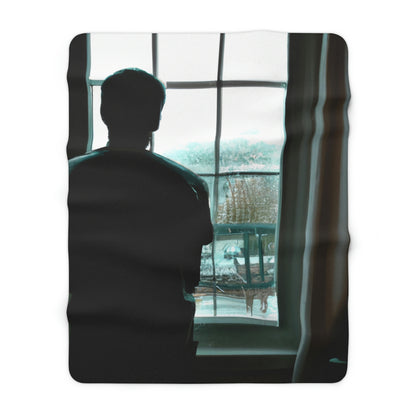 Sad Solitude - The Alien Sherpa Fleece Blanket